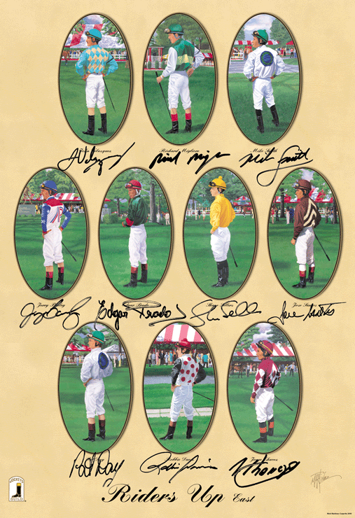 Riders Up East - Autographed Limited Edition Prints